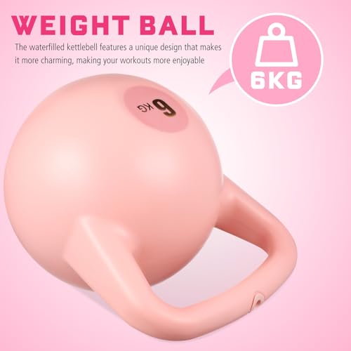 Water Filled Kettlebell PE Material Soft Kettlebell for Men Women Strength Training and Travel Exercise Equipment with Comfortable Grip and Multipurpose Use