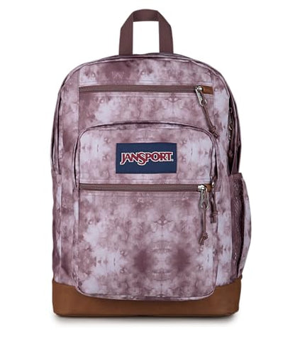 JanSport Cool Backpack with 15-inch Laptop Sleeve, Large Computer Bag Rucksack with 2 Compartments, Ergonomic Straps, Ice Dye - color: Ice Dye Mahogany Haze/White