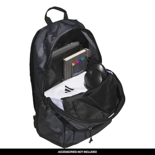 adidas Affiliate School Backpack 28L - color: Woodland Essential Camo Grey Six/Black/Better Scarlet