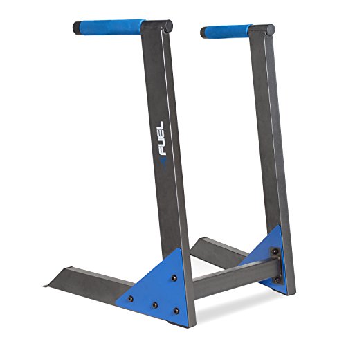 Fuel Pureformance Dip Station | Bodyweight Training | Multiple Options - color: Black/Blue - Deluxe Dip Station