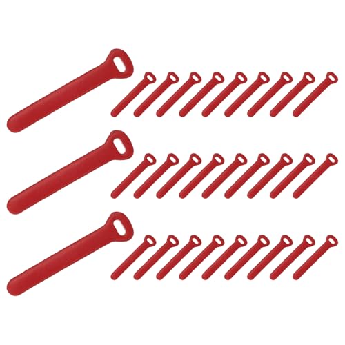 PATIKIL 30Pcs Leather Zipper Pull, 2.6" Replacement Zipper Puller Extender Backpack Luggage Sliders for Handbags Suitcases Bags Wallets Jackets Coats Pull Tabs, Red - color: Red