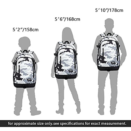 rickyh style School Backpack Travel Bag for Men & Women Lightweight College Back Pack with Laptop Compartmen - color: 01qhui
