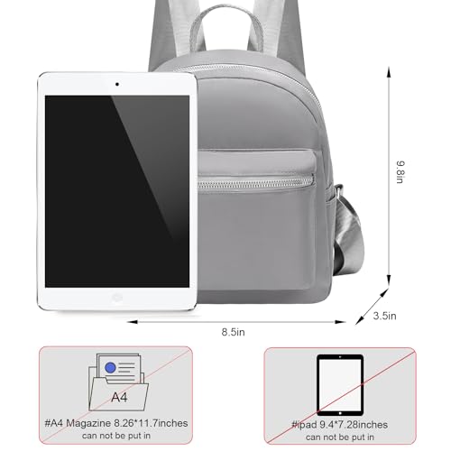 Etercycle Mini Backpack Purse for women, Small Backpack Purse, Shoulder Bag for Travel (Gray) - color: Gray