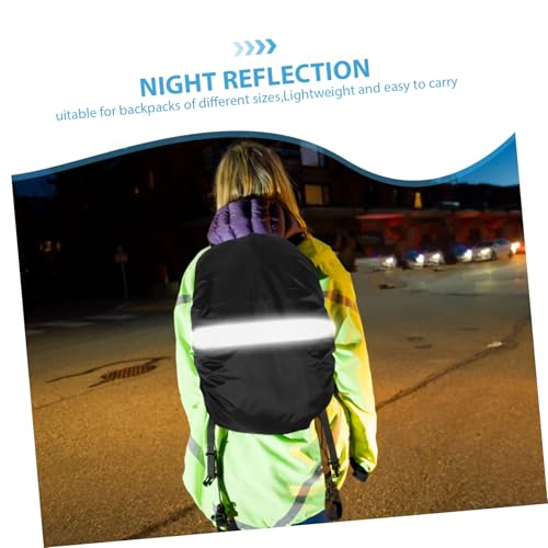 Happyyami Backpack Rain Covers Reflective Strip for Hiking Biking and Travel for School Bags and Outdoor Adventures