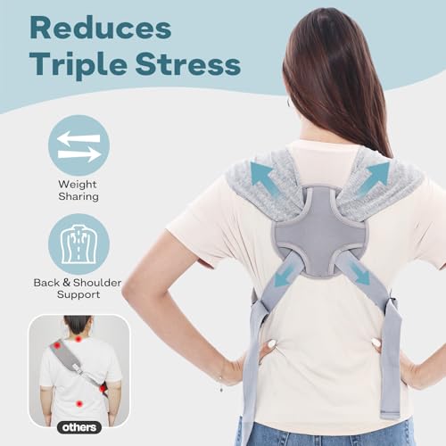 Supet Dog Carrier Sling for Small Dogs, Hands Free Adjustable Soft Cotton Puppy Chest Bag Carrier, Anti-Anxiety & Back Pain Relief Pet Front Pack (Grey, Regular) - color: Grey, size: Regular (0-7 LBS)