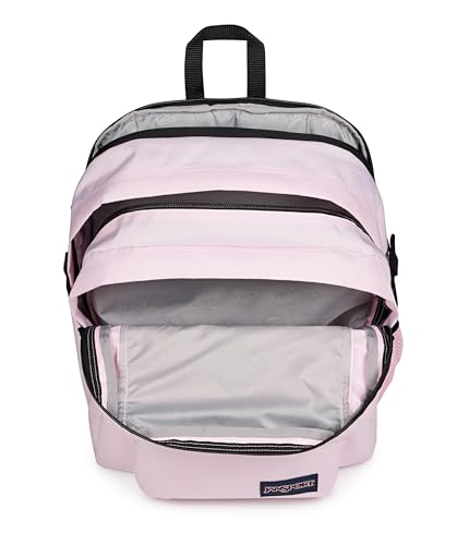 JanSport Main Campus Backpack - Travel or Work backpack w 15-Inch Laptop Sleeve and Dual Water Bottle Pockets, Pink Ice - color: Pink Ice