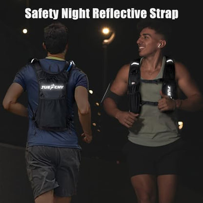 Jueachy Running Vest Lightweight for Men: Hydration Backpack with 2L Water Bladder - Waterproof Phone Pouch for Hiking