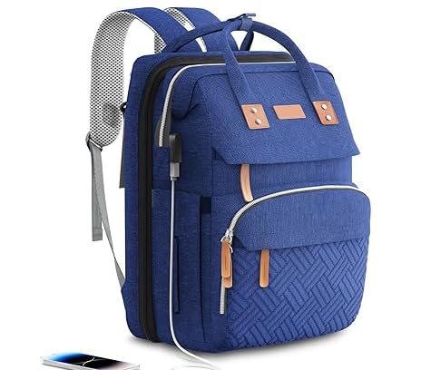 ISMGN Diaper Bag Backpack with Changing Station, Large Diaper Bag, Multifunctional Diaper Bag, Blue - color: Upgrade Blue