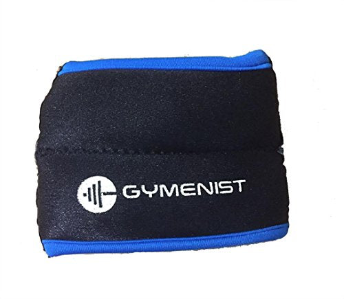 GYMENIST Wrist Weights Running Stylish Bracelet Pair of Weights Set of 2 Jogging Cardio Weight to Strengthen The Hands Forearm - style: 2 Lb (Black - Blue)