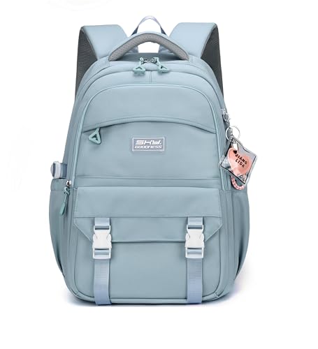 Blue Kids Backpack for Teen Girls Plain School Bag for Elementary Middle School Bookbag for Women - color: 01a Blue
