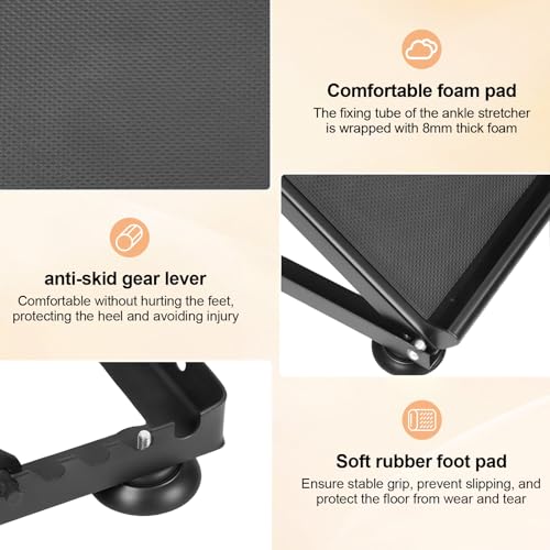 Steel Slant Board Calf Stretcher, 600 Lbs 5-Level Adjustable Incline Board Squat Wedge Achilles Ankle Stretcher Non-Slip Surface for Squat, Fitness, Physical Therapy