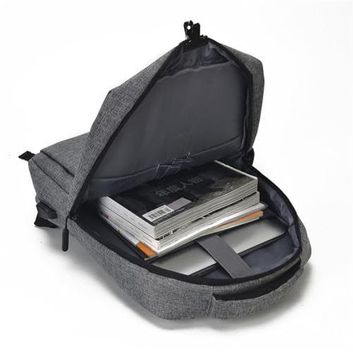 Business Laptop Backpack with USB Port, Minimalist Design, Water Resistant, Black