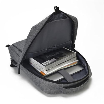 Business Laptop Backpack with USB Port, Minimalist Design, Water Resistant, Black