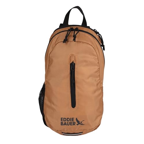 Eddie Bauer Stowaway Packable Sling Bag | Travel | Outdoor | Lightweight | Compact | Ripstop Nylon, Tobacco-10L - color: Tobacco