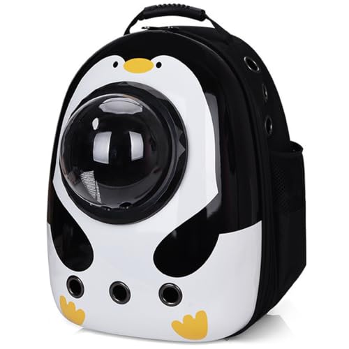 Pet Travel Carrier, Cat Dog Dome Space Capsule Bubble Backpack, Portable Waterproof Breathable Knapsack for Hiking, Traveling (White) - color: White