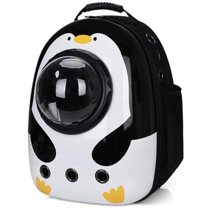 Pet Travel Carrier, Cat Dog Dome Space Capsule Bubble Backpack, Portable Waterproof Breathable Knapsack for Hiking, Traveling (White) - color: White
