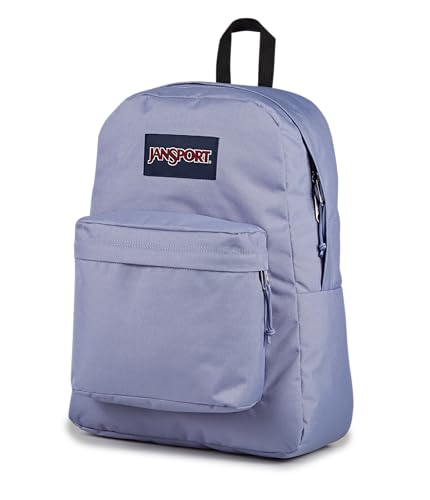 JanSport SuperBreak Plus Backpack with Padded 15-inch Laptop Sleeve and Integrated Bottle Pocket - Spacious and Durable Daypack for Work and Travel - Lavender Ash - color: Lavender Ash