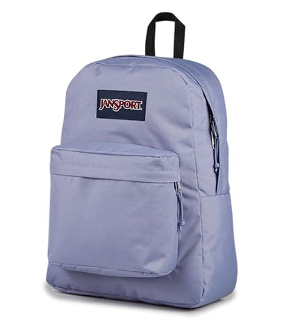 JanSport SuperBreak Plus Backpack with Padded 15-inch Laptop Sleeve and Integrated Bottle Pocket - Spacious and Durable Daypack for Work and Travel - Lavender Ash - color: Lavender Ash