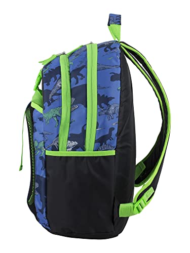 FUEL Lunch Backpack Set Teens Student Water Resistant Bookbag Bag Soft Reusable Insulated Cooler Lunch Box Thermal Travel Office Lunch Bag, Dinosaur Black Blue - color: Blue Dinosaur