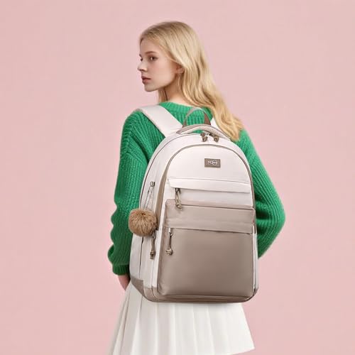 MOMUVO School Backpack Women and Teen Girls,Cute Bookbag Lightweight Laptop Backpack College SchoolBag Students