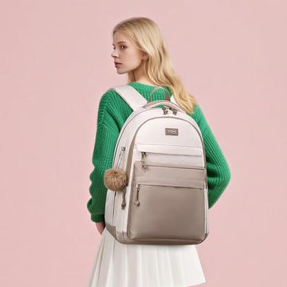 MOMUVO School Backpack Women and Teen Girls,Cute Bookbag Lightweight Laptop Backpack College SchoolBag Students