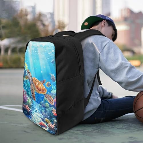 Basketball Backpack With Separate Ball Compartment And Shoes Fit Basketball Volleyball Football - color: Turtle