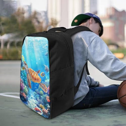 Basketball Backpack With Separate Ball Compartment And Shoes Fit Basketball Volleyball Football - color: Turtle
