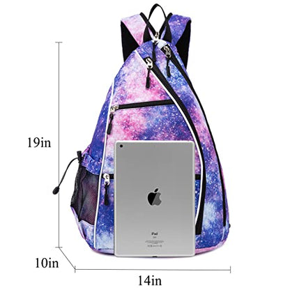 Sucipi Pickleball Bag for Men & Women,Convertible Backpack with Fence Hook - color: Galaxy, size: Medium