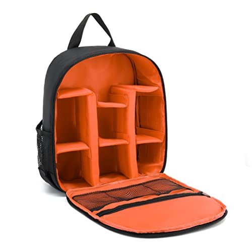 Digital DSLR Camera Waterproof Sling Backpack Shoulder Bag For Unisex Hiking Traveling Orange - color: Orange