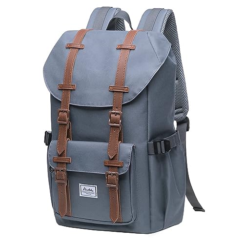 KAUKKO Laptop Outdoor Backpack Traveling Daypack Hiking Rucksack Large Capacity Bag Fits 15.6"(5-7-Grey(2PC)-NEW) - color: 5-7-grey(2pc)-new