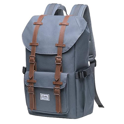 KAUKKO Laptop Outdoor Backpack Traveling Daypack Hiking Rucksack Large Capacity Bag Fits 15.6"(5-7-Grey(2PC)-NEW) - color: 5-7-grey(2pc)-new