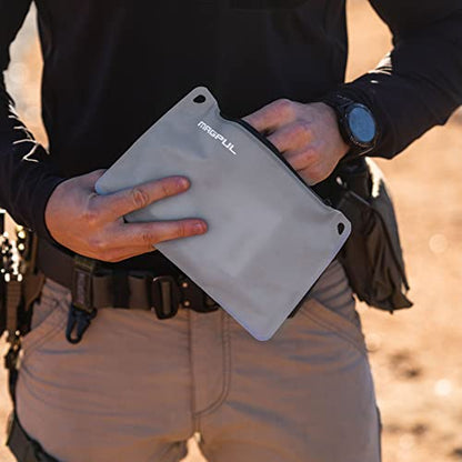 Magpul DAKA Lite Pouch Zippered Tactical Range Tool and Gear Bag - color: Gray, size: Small (6" x 9")