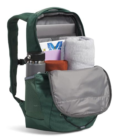 The North Face Jester Everyday Laptop Backpack - Commuter Daypack, Water Repellent, Laptop Sleeve, Duck Green Dark Heather/TNF Black, One Size - color: Duck Green Dark Heather/Tnf Black