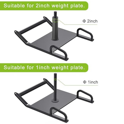 Dolibest Weight Sled, Fitness Sled, Workout Sled for Fitness Strength Training and Speed Improvement, Push-Pull Prowler Training, Suitable for 1-2" Weight Plates, Black - color: Black Pull-Push Sled-2