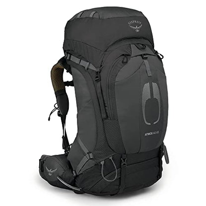 Osprey Atmos AG 65L Men's Backpacking Backpack, Black, L/XL - color: Black, size: Large-X-Large