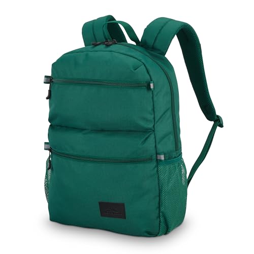 High Sierra Everclass Backpack - Travel or Work Laptop Bookbag with 360° Reflectivity, Dual Water Bottle Pockets & Fits Laptops Up To 15.6”, Malachite Green - color: Malachite Green