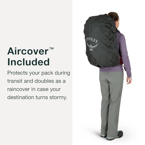 Osprey Fairview Trek 50L Women's Travel Backpack, Night Jungle Blue - style: 50l