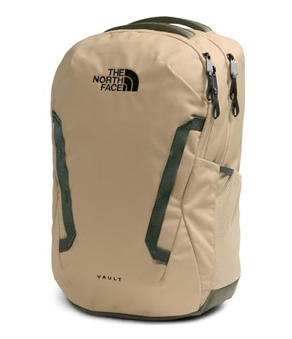 The North Face Vault Everyday Laptop Backpack - Commuter Travel Bag, Water-Repellent Finish, Spacious Compartment, Khaki Stone/New Taupe Green/Bottle Green, One Size - color: Khaki Stone/New Taupe Green/Bottle Green