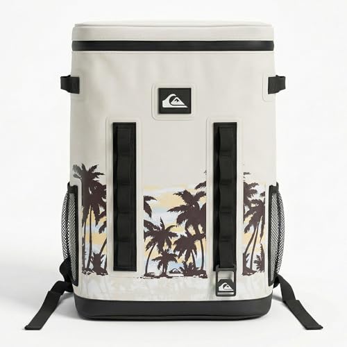 Quiksilver Cooler, 24 Cans, 48H Insulated Cooling, Leak Proof, Waterproof IPX7, Heavy Duty Cooler Bag for Beach, Camping, Fishing - color: Tropicamo, size: 20L