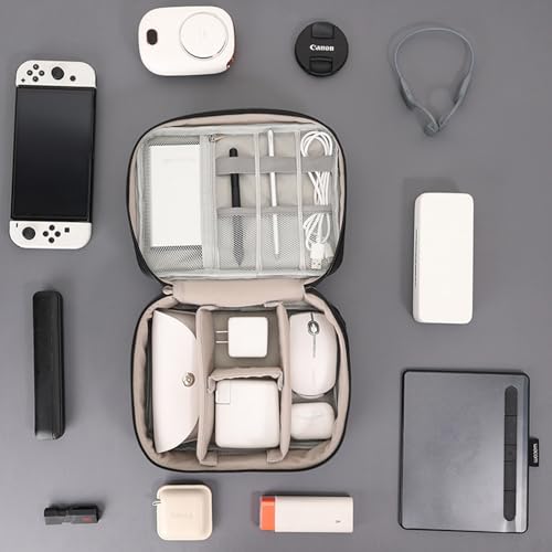 Organizer Bag Big Case Cable Electronic Devices Travel Pouch USB Charger Accessories Mouse Phone SD Power Bank Earphone - color: Wine Red