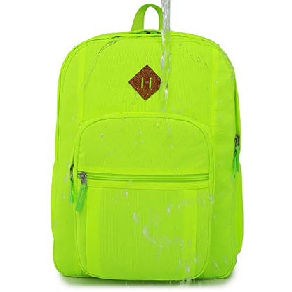 abshoo Classical Basic Womens Travel Backpack For College Men Water Resistant Bookbag (GreenYellow) - color: Greenyellow, size: 16.5 Inc