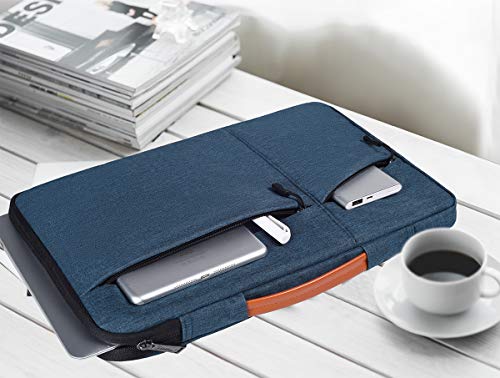 17.3 inch Laptop Briefcase Bag for HP Pavilion 17 Inch, Envy 17, PROBOOK 17, Dell G7 17.3, Dell Inspiron 17, ASUS VivoBook 17, Acer Aspire 17.3-in Computer Sleeve Case, Navy Blue - color: Navy Blue, size: 17-17.3 Inch