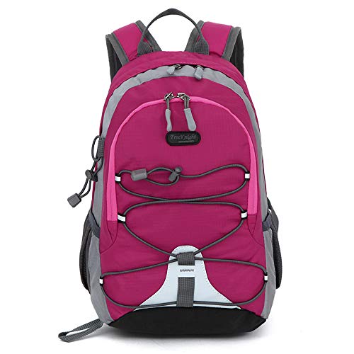 Bseash 10L Small Hiking Backpack for Kids Ages 3-6 Girls Boys Under 4 feet - color: Rose Red