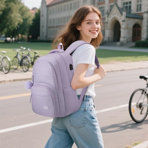 YAMTION Laptop Backpacks 214-Purple - color: Purple, size: 15.6 inch (1 pack)