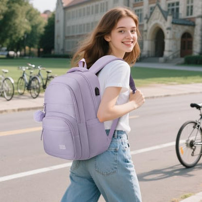 YAMTION Laptop Backpacks 214-Purple - color: Purple, size: 15.6 inch (1 pack)