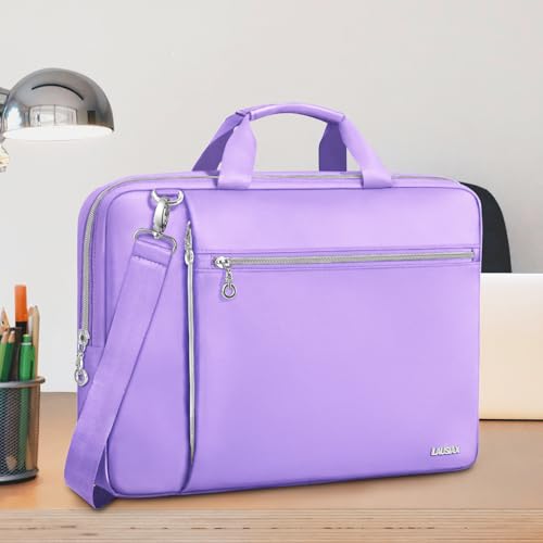 Laptop Case Bag Women Men Computer Sleeve Compatible with MacBook/Dell/HP/Acer/ASUS/LG, Waterproof Shoulder Carrying Briefcase, Purple, 17-17.3 Inch - color: Purple, size: 17.3 inch