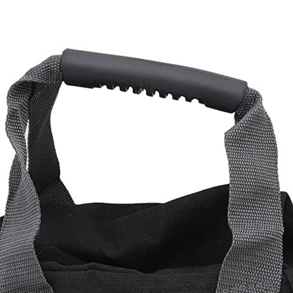 Workout Sandbag with Ergonomic Handle, Tear 12oz Canvas Weightlifting Sand Bag for Fitness Training, Adjustable 0 25lbs Kettlebell Sandbag for Home Gym and Outdoor Exerci