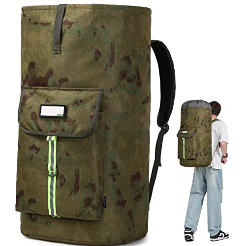 laundry bag backpack,extra-large heavy duty laundry bags,laundry backpack for college students,drawstring closure (Ruins camouflage laundry bag backpack) - color: Ruins Camouflage Laundry Bag Backpack