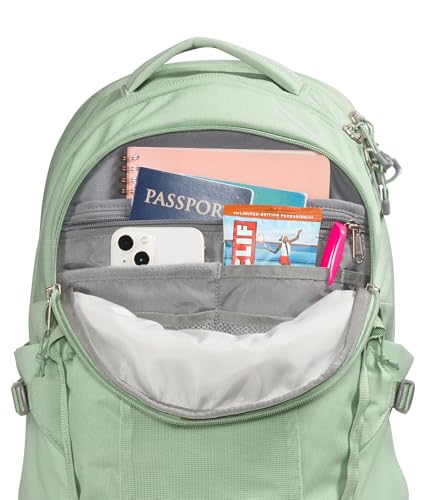 The North Face Women's Recon Everyday Laptop Backpack - Commuter Travel Bag, 18" Laptop Sleeve, Water-Repellent, Misty Sage Dark Heather/Meld Grey-NPF, One Size - color: Misty Sage Dark Heather/Meld Grey-npf