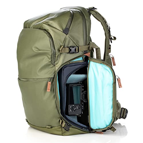Shimoda Explore v2 30 Starter Kit, Mid-Size Outdoor Photography Travel Backpack w/Medium Mirrorless Core Unit, Carry-On Ready Adventure Pack, Anti-Theft Camera Access, 16" Laptop Sleeve, Army Green